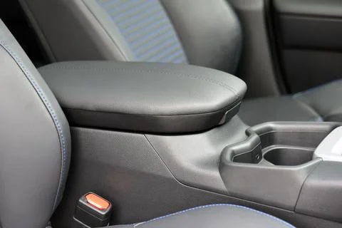 Armrest in the car Stock Photos