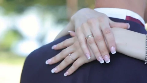 In the arms of the bride Stock Footage 72069956
