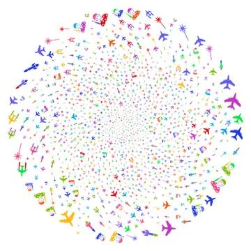 Army Attack Cycle Cluster Stock Illustration