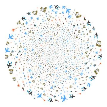 Army Attack Twirl Spin Stock Illustration