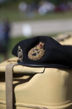 Army beret hat 写真素材