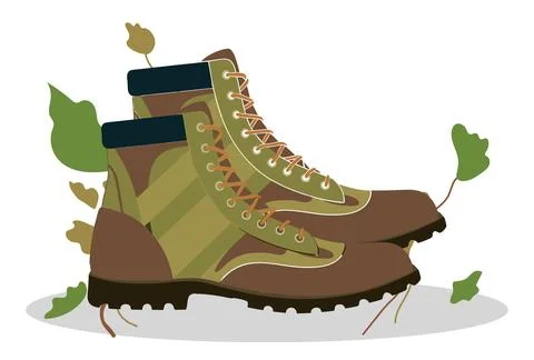 Army Boots Concept Illustration Stock Illustration