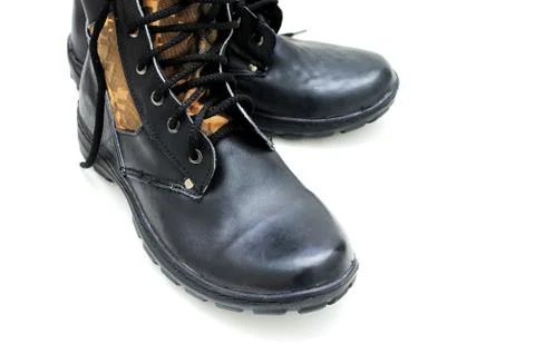 Army boots Stock Photos
