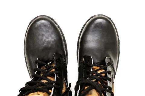 Army boots Stock Photos
