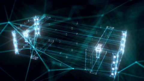 Army box hologram Close up Stock Footage 155030307