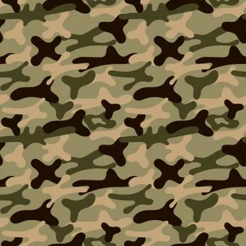 Army camouflage seamless vector pattern background Illustrazione stock