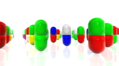 Army of Capsules Stock Footage 890913