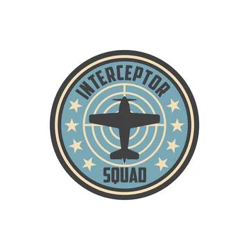 Army chevron insignia of interceptor plane squad イラスト素材