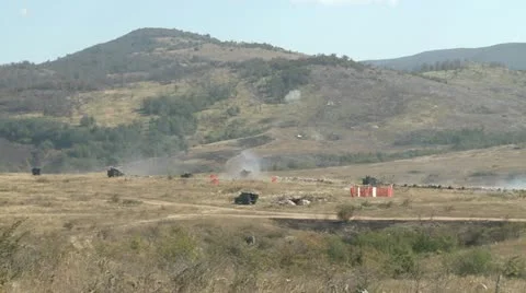 Army in combat 4 Stock Footage 11162414