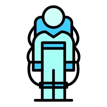 Army exosuit icon vector flat Stock Illustration