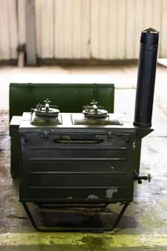 Army field kitchen Stock Photos