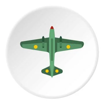 Army fighter icon circle Stock Illustration