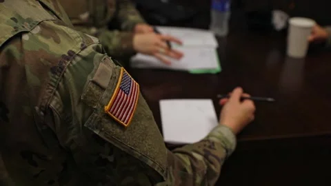 Army Flag 库存影片 260782758