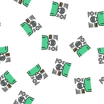 Army of future vector seamless pattern Stockillustratie