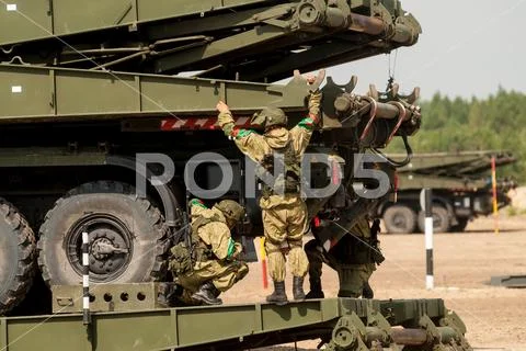 Army Games-2019. Safe Route contest. Tyumen.Russia Stock Photos