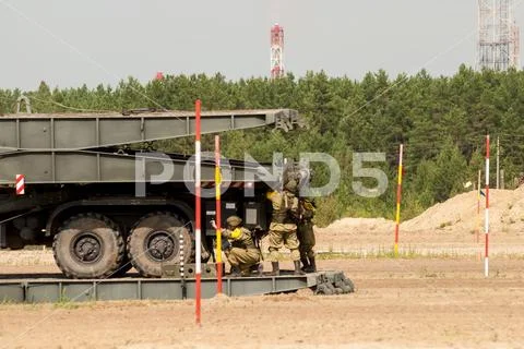 Army Games-2019. Safe Route contest. Tyumen.Russia Stock Photos