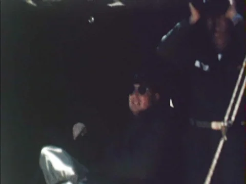 Army General Sitting In Tent Observing - Vintage 8mm Stock Footage 78924898