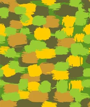 Army Hand drawn doodle pattern seamless. Military Abstract modern trendy back Stock Illustration