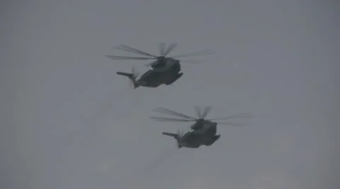 Army helicopters Stock Footage 2395099