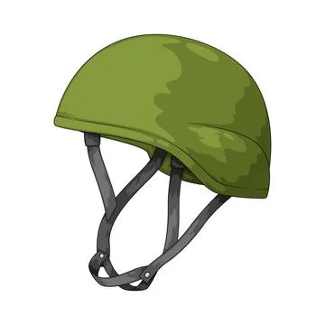 Army helmet illustration Stock Illustration