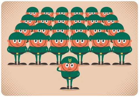 Army Stock Illustration