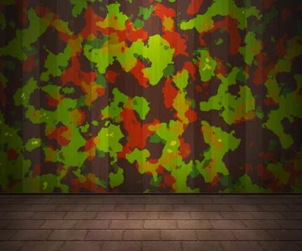 Army interior background Stock Illustration