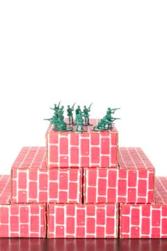 Army Men Guarding Base Stock Photos