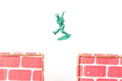 Army Men Guarding Base Stock Photos