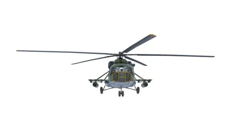 Army men helicopter take off Stock Footage 321409005