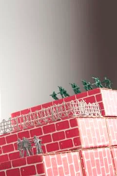 Army Men Impossible Odds Stock Photos