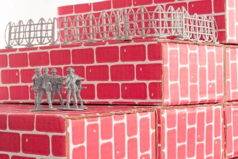 Army Men Impossible Odds Stock Photos