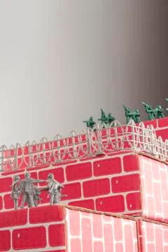Army Men Impossible Odds Stock Photos