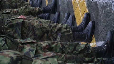 Army Boots Stock Footage ~ Royalty Free Stock Videos