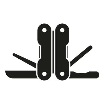 Army multitool icon simple vector. Pocket knife Stock Illustration