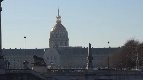 The Army Museum Paris From Far Stock Footage 116150916