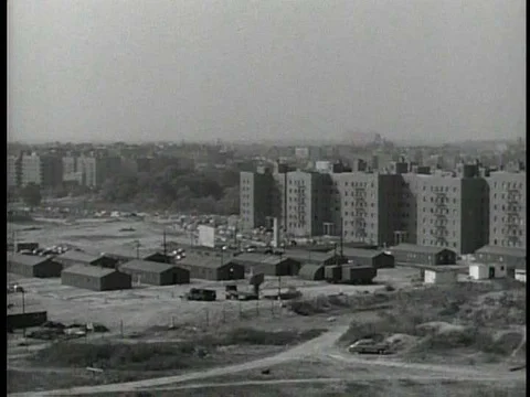 Army officers explain the defense system's importance to local civilians in the Stock Footage 75278242