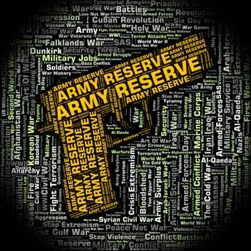 Army Reserve Shows Armed Services And Forces Stock Illustration