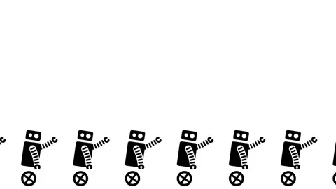 Army of Robots Stock Footage 335672347
