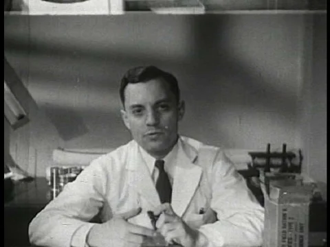 Army scientists study nutrition in World War Two. Stock Footage 75325656
