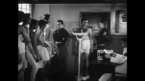 Army scientists study nutrition in World War Two. Stock Footage 85202835