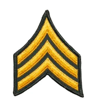 Army Sergeant Patch Stock Photos