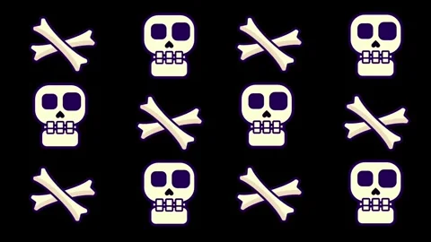Army of Skulls Stock Footage 335630821