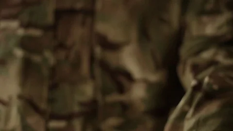 Army Sleeve Roll Up 動画素材 77281470