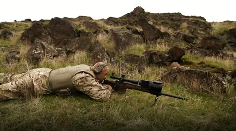 Army Sniper Stock Footage 21238969