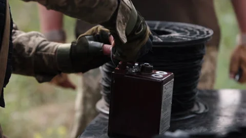 Army soldier, combat engineer, an ammunition technical officer, an explosives Stock Footage 207857869