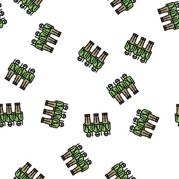 Army soldiers vector seamless pattern Stock Illustration