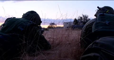 Army Special Forces Action Tank Attack Battle Building Combat Stock Footage 139472867