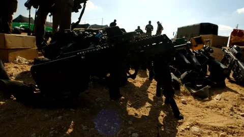 Army Special Forces Action Tank Attack Battle Building Combat Stock Footage 139473421