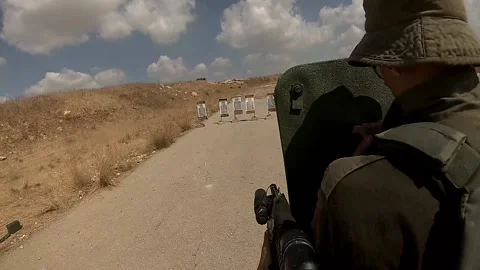 Army Special Forces Action Tank Attack Battle Building Combat Stock Footage 139477525