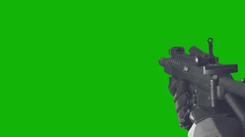 Army Squad Green Screen Stock Footage 281014771